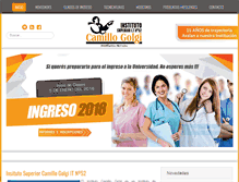 Tablet Screenshot of institutocamillogolgi.com